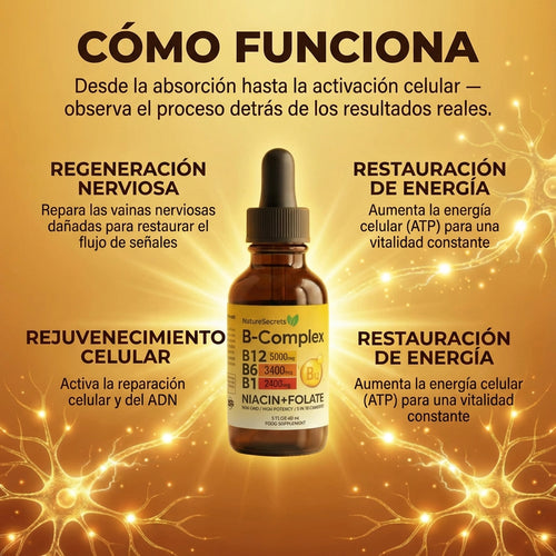B-Complex Methylated Drops (Spanish)